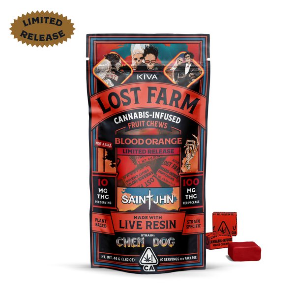 Lost Farm SAINt JHN Blood Orange x 'Chem Dog' Chews
