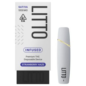 LITTO – Strawberry Haze – Premium THC Disposable Vape Pen – 1G