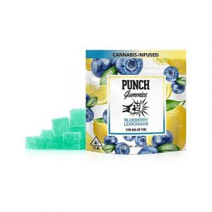 Punch Edibles - Sugar Coated Gummies - Blueberry Lemonade - 100 MG